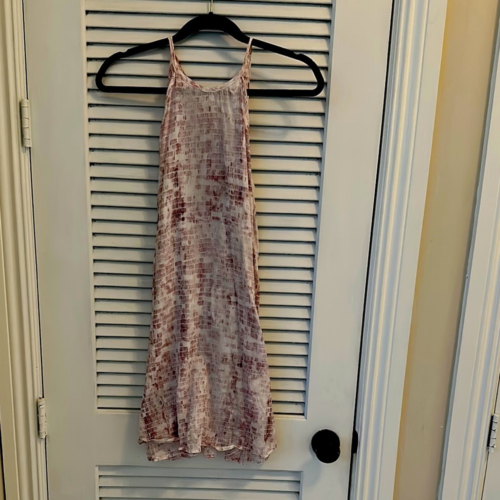 Bella Dahl size Small Pink and White Sleeveless Dress